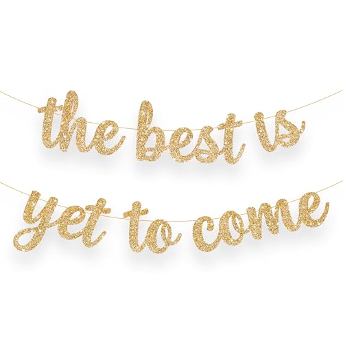 KatchOn Glitter The Best is Yet to Come Banner 10 Feet