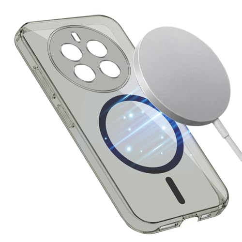 Image of Jkobi Lifetime Anti-Yellow MagSafe Compatible Clear Back Cover Case for Realme Narzo 70 5G (Sleek Hard Crystal | Shockproof and Camera Protection)