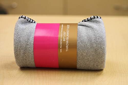 YourFleece Heather Gray Fleece Throw Blanket
