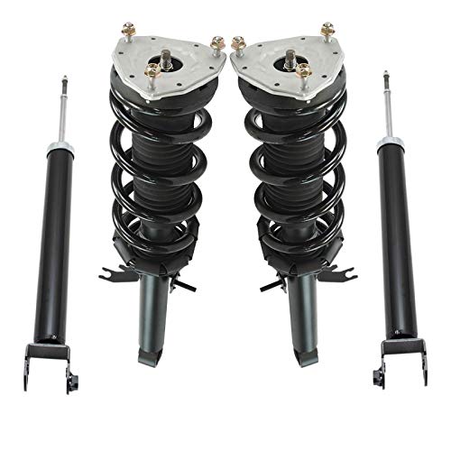 Image of TRQ Front and Rear Complete Strut Assembly & Shock Absorber Kit Shock & Spring Strut Assembly Compatible with 2011-2012 INFINITI G25 2007-2008 G35 2009-2013 G37 2015 Q40