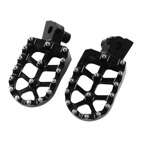 SKWXCCCVM Kompatibel mit Husqvarna TE300 TE FE FC 300 450 350 501 250 FE501 TC125 TC 250 85 65 FS450 Fußrasten Fußstützen Aluminium(Black)