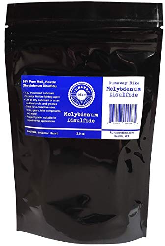 Runaway Bike Molybdenum Disulfide mos2 Powder / 2 oz. / Applicator Brush Included