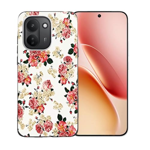 LCEHTOGYE �K�p Vivo iQOO Z11�p�P�[�X�A�K�p Vivo iQOO Z11 (6,83")�ƌ݊����̂��钴���^�u���b�N�\�t�gTPU�V���R���Q���P�[�X�ی�J�o�[ - LLM1