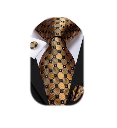 Dubulle Mens Tie Set Solid Paisley Silk Striped Necktie for