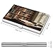 VstaDank Books Business Card Holder Fashion Aluminum Alloy Flip Cover Credit Card Holder High End Professional Name Cards Case Exquisite Pocket Metal Cards Holder for Work