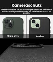 Ringke Onyx für iPhone 15 Plus Hülle, [Griffig] rutschfest Anti-Fingerabdruck Stoßfest Kratzfest Passgenau Stilvoll Handyhülle mit Präzisen Kameraausschnitten - Dark Green – Ansicht 3