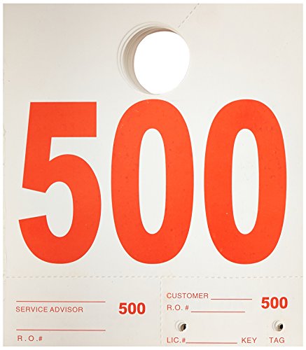 Automotive Interior Protection 70-000-1000PK Dispatch Number System Numeral 000 to 999, (Case of 1000)