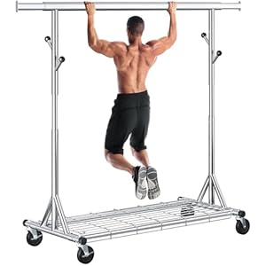 Gewudraw GLS3061C Robuster Kleiderständer mit Rollen
