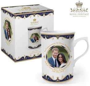 Royal Heritage LP18073 Mug H.R.H Harry and Megan Markle Wedding Commemorative Loving Cup, Fine China, Multi-Colour