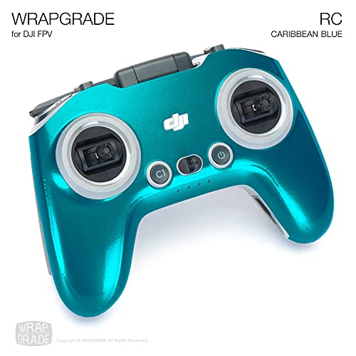Image of WRAPGRADE Skin Compatible with DJI FPV /DJI FPV Remote Controller 3 (Caribbean Blue)