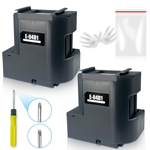 JANMORE Caixa de manutenção T04D1 compatível com ET-15000 ET-3850 ET-4850 ET-3750 ET-3760 WF-2860 ET