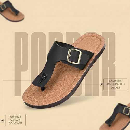 Image of Poddar Slippers, Sandals & Chappals for Men | Synthetic Leather Comfortable Footwear | Daily Use, Casual, Party, Stylish, Durable, Waterproof, Soft Sole, Anti-Slip (30052 Slipper)
