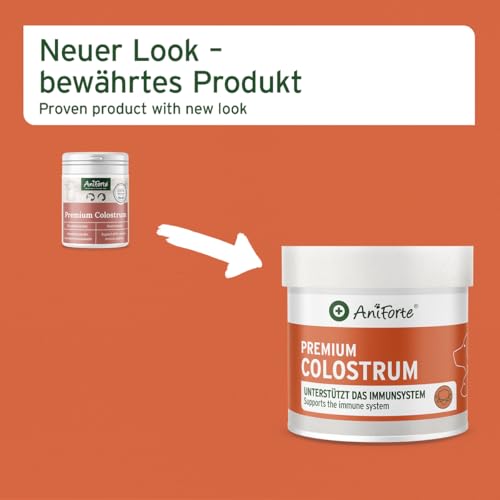 AniForte Premium Colostrum für Hunde & Katzen 100g Pulver - Natürliche Erstmilch, Kolostrum unterstützt Abwehrkräfte & Magen-Darm-Trakt, Immunglobulin G in Lebensmittelqualität