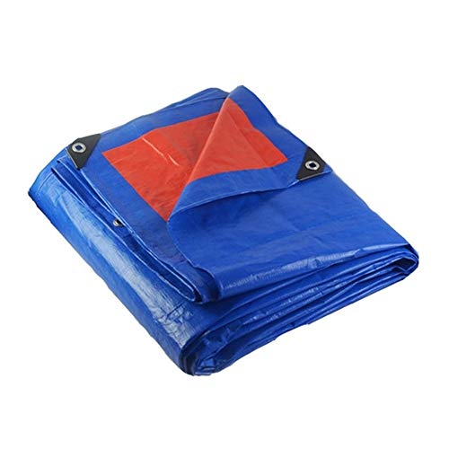 Waterproof Tarpaulin Canvas Thick Sunscreen Rain Cloth Plant Windproof Dust Cover Anti-aging Wear Canvas Used for Balcony Plant, Garden Furniture, Trampoline, Wood, Car, Camping Gardening