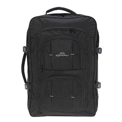Preisvergleich Produktbild Leichtrucksack KEANU Kabinengepäck Jumbo Koffer-Rucksack :: Polster LAPTOPFACH Organizerfach, XL Vordertasche, Dicke RV mit Schloss Ösen :: IATA Handgepäck Reiserucksack 40 Liter