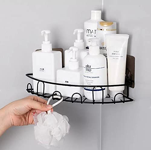 LANDWOOD Wall Mounted Self-Adhesive Bathroom Corner Shelf/Kitchen Rack & Holder - Bathroom Accessories (B0CY5H6L1K) Amazon Price History, Amazon Price Tracker