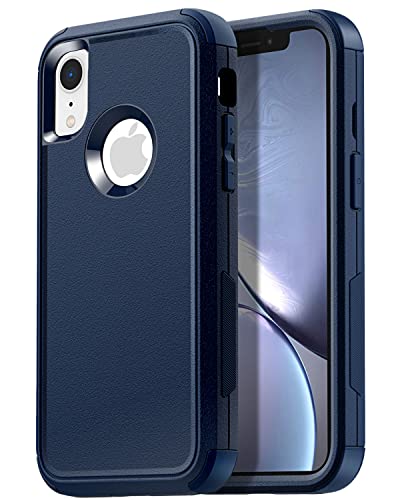 Aicase Rugged Case For Iphone Xr,Heavy Duty 3-Layer Pocket-Friendly Durable Military Grade Protection Shockproof/Drop Proof Protective Cover For Iphone Xr 6.1”_2 #TOP6