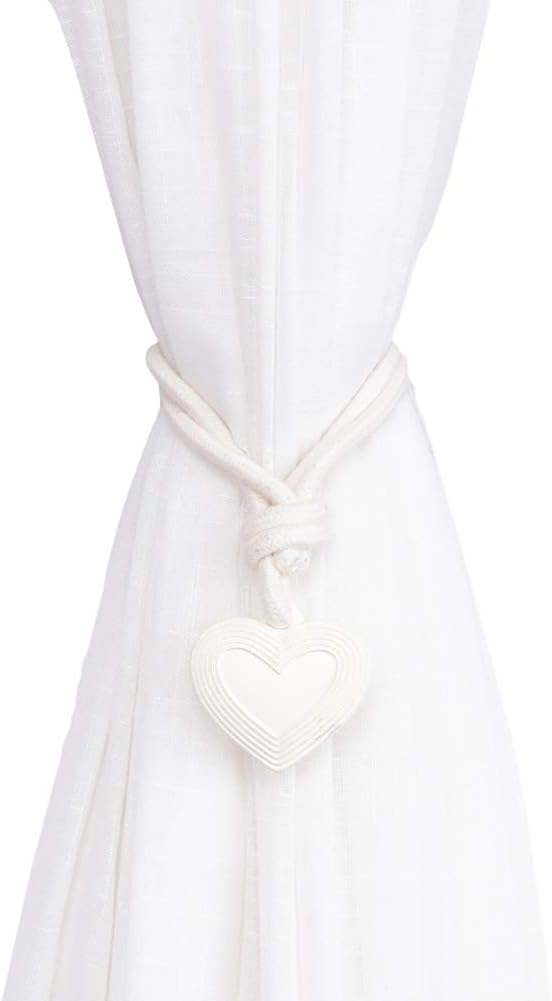 Lsgepavilion Lovely Heart Shape Window Curtain Tie Rope Tieback Holder Bedroom Home Decoration