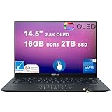Asus Zenbook 14X OLED Business Laptop | 14.5'' 2.8K 120Hz Multi-Touch 550nits | 13th Gen Intel 14-core i7-13700H | 16GB DDR5 2TB SSD | Backlit Keyboard Thunderbolt Win11Pro + HDMI Cable, Inkwell Gray