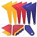 Gogogmee 6Pcs Car Window Film Squeegee Flexible Scrapers for Auto Vinyl Wraps Compact for Smooth Application and Edge Trimming Non Damaging Tools with Hanging for Easy Storage