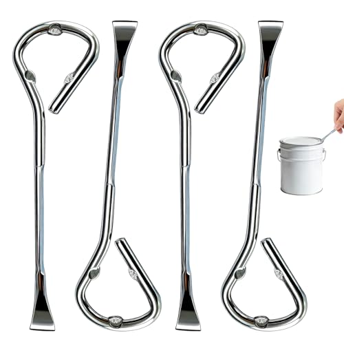 Paint Can Opener 4 Pcs Heavy Duty Metal Lid Remover For Standard Paint Cans