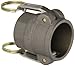 PT Coupling DFH Series Hard Coat Aluminum Cam and Groove Hose Fitting, Coupler with EPDM NH Thread Gasket and Buna N Cam Gasket, 2-1/2" Coupler x Female Fire Hose (NH)