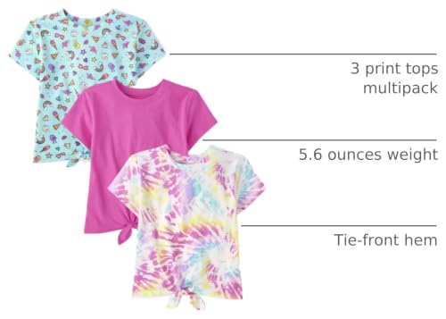 Image of Short Sleeve Tie Front Top
