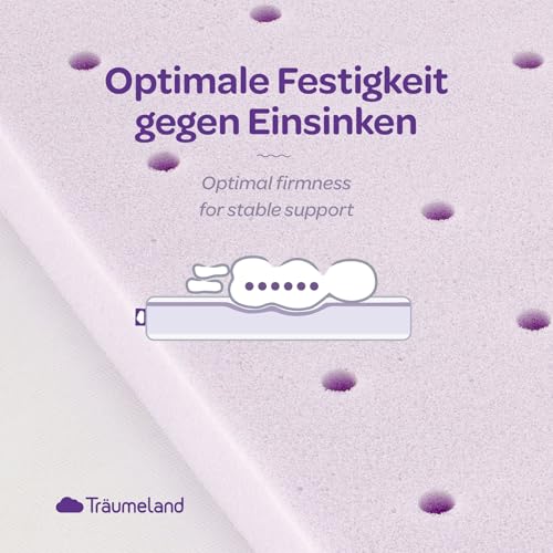 Träumeland Kinderwagen-Matratze passend für Cybex Priam | 32 x 78 x 6 cm, oval - Oeko-Tex zertifiziert & schadstoffgeprüft | Brise Light, made in Austria