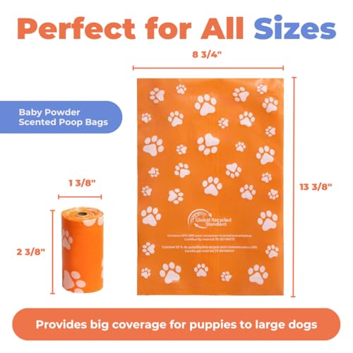 Image of Best Pet Supplies Dog Poop Bags for Waste Refuse Cleanup, Doggy Roll Replacements for Outdoor Puppy Walking and Travel, Leak Proof and Tear Resistant, Thick Plastic - Assorted (Scented), 150 Bags