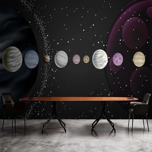 Papier peint 3D ciel étoilé décoratif pour salon - 3