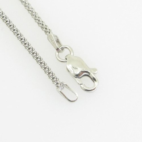 Icedtime Unisex Italian Sterling Silver Franco Box Ball Wheat Popcorn Rope Fancy Chain #TOP2