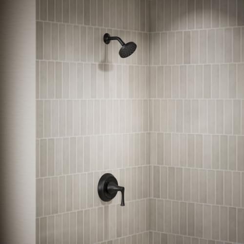 Kit de grifería para ducha Kohler TLS35938-4-BL BuckleyTM Rite-Temp®, sin duchador, acabado negro mate miniatura 2