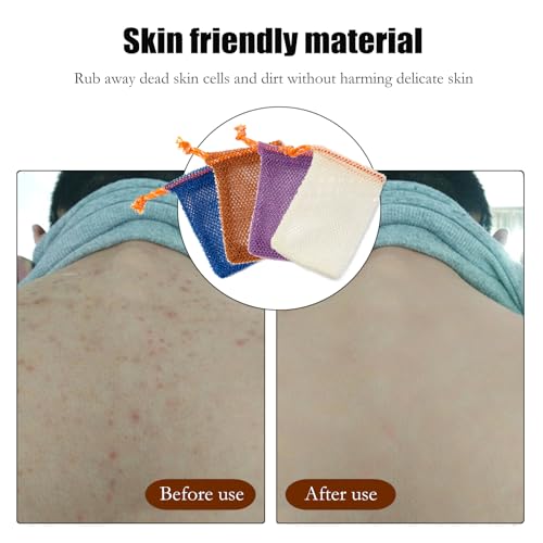 4 Stück Nylon Seifenbeutel,Seifensäckchen,für Feste Seife,Seifensack,Zum Duschen,Buntes Mit Kordelzug,Nylon-Netztaschen,Soap,für Seife Seifennetz,Netz Tasche,Aufschäumen Und Trocknen Von Seife