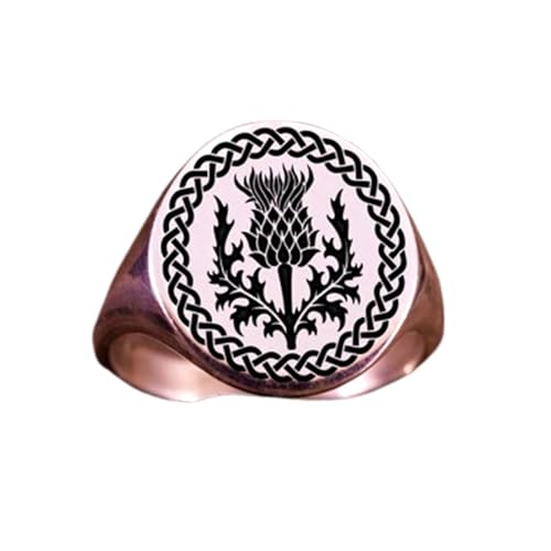 Bague chardon écossais en argent, le cadeau symbolique idéal