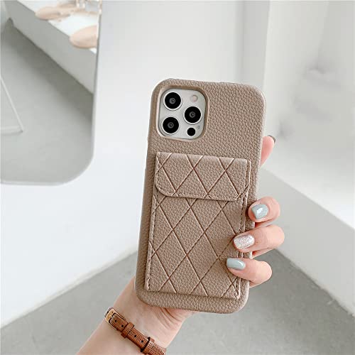 Étui portefeuille iPhone 14 et 12 Pro Max la coque kaki idéale au quotidien