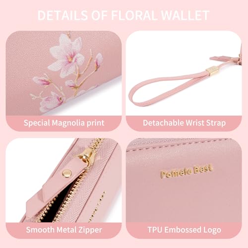 Image of Pomelo Best Wristlet Women Wallet Floral RFID Clutch Purse