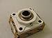 Dodge F4BSCEZ103PCR Flange Unit, 4 Bolt Holes, Relubricatable, Non-Expansion, Polymer, Setscrew Locking Collar, Corrosion-Resistant Insert, Inch, 1-3/16" Bore Diameter
