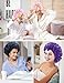 ZURLEFY Purple Satin Hair Bonnet for Sleeping Women, Double Layer Fashion Tie Bonnet Silk for Womens Curly Hair Night Hat (68-03L)