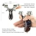 JTXCDFHMJ Slingshot,Stainless Steel Slingshot Flat Leather High-Precision Professional Slingshot for Hunting Slingshots Set