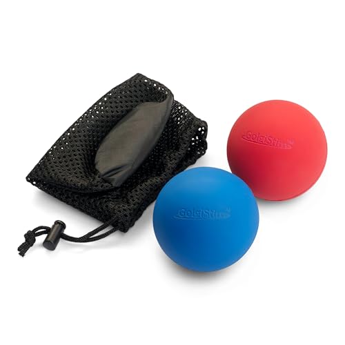GolgiStim Lacrosse Massage Balls for Trigger Point Therapy, Muscle Knots, Yoga, Myofascial Release...