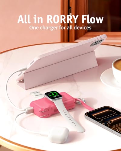 Image of RORRY Flow Portable Charger 10000mAh 40W Wall Plug Power Bank Battery Pack