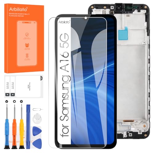 Écran pour Samsung Galaxy A16 5G LCD de remplacement Incell noir avec châssis