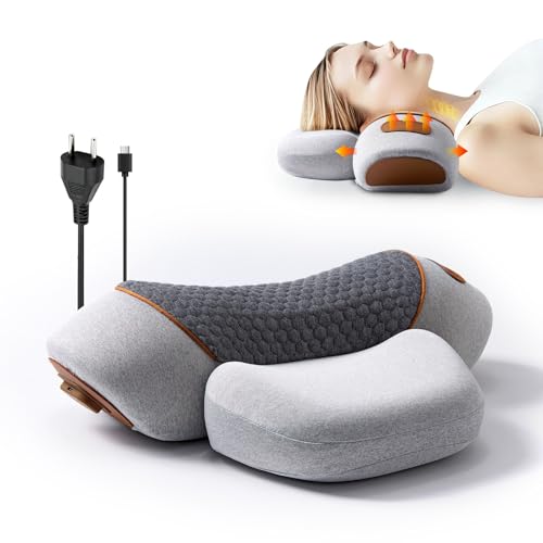 3-In-1-Nackenmassagegerät Massagekissen Mit Vibrations- Heiz- Und Airbag-Lifting-Funktionen Mit 3 Funktionen Und 2 Modi Geeignet Für Nacken- Und Beinmassagen Sowie Dehnübungen
