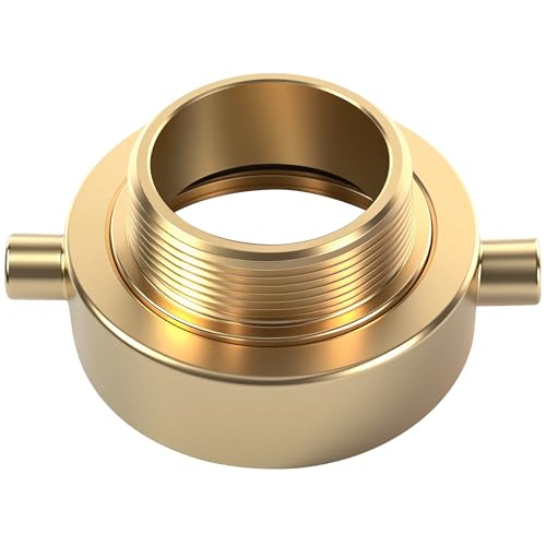 Brass Fire Hydrant Adapter, NST to NPT, 2-1/2" female x 2" male