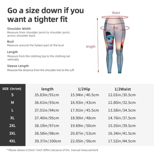 Leggings de playa con control de flexibilidad y estampado de nieve 5