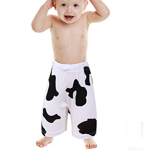 KESYOO Bumbum Estampado de Vaca Preto E Branco Quente Inverno Algodão Bermuda de Bebê Cartoon Roupas