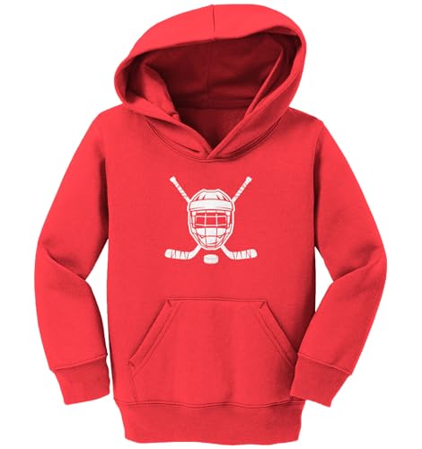 Hockey Helmet With Sticks - Toddler/Youth Fleece Hoodie