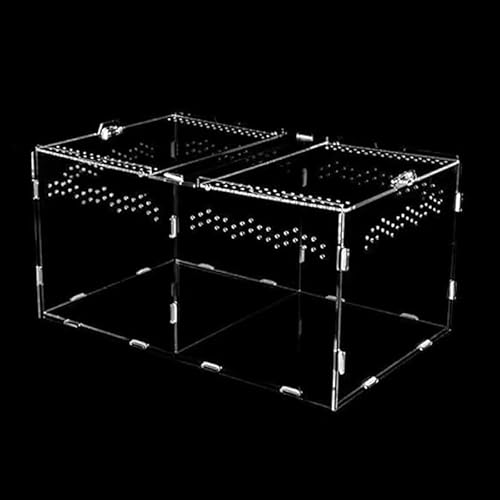 AZIEBAY 飼育ケース・ケージ透明両生類繁殖ボックス、両生類が快適に繁殖できる環境を提供、高い透明性と多機能な仕様で繁殖管理をサポート