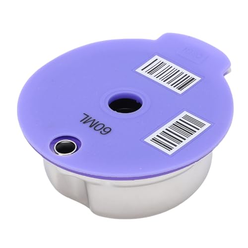 Image of Haofy Reusable Coffee Pod Universal Stainless Steel Refillable with Brush and Spoon Compatible for Happy Series Coffee Makers (60ml)