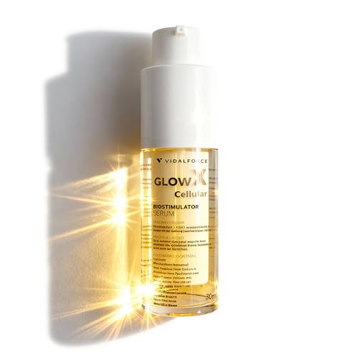 GLOW X Serum Bioestimulador Extremo - Hasta un 1.100% más de Colágeno - El secréto de las estrellas de Hollywood I Serum antiarrugas natural con 100/100 en Yuka 30ml